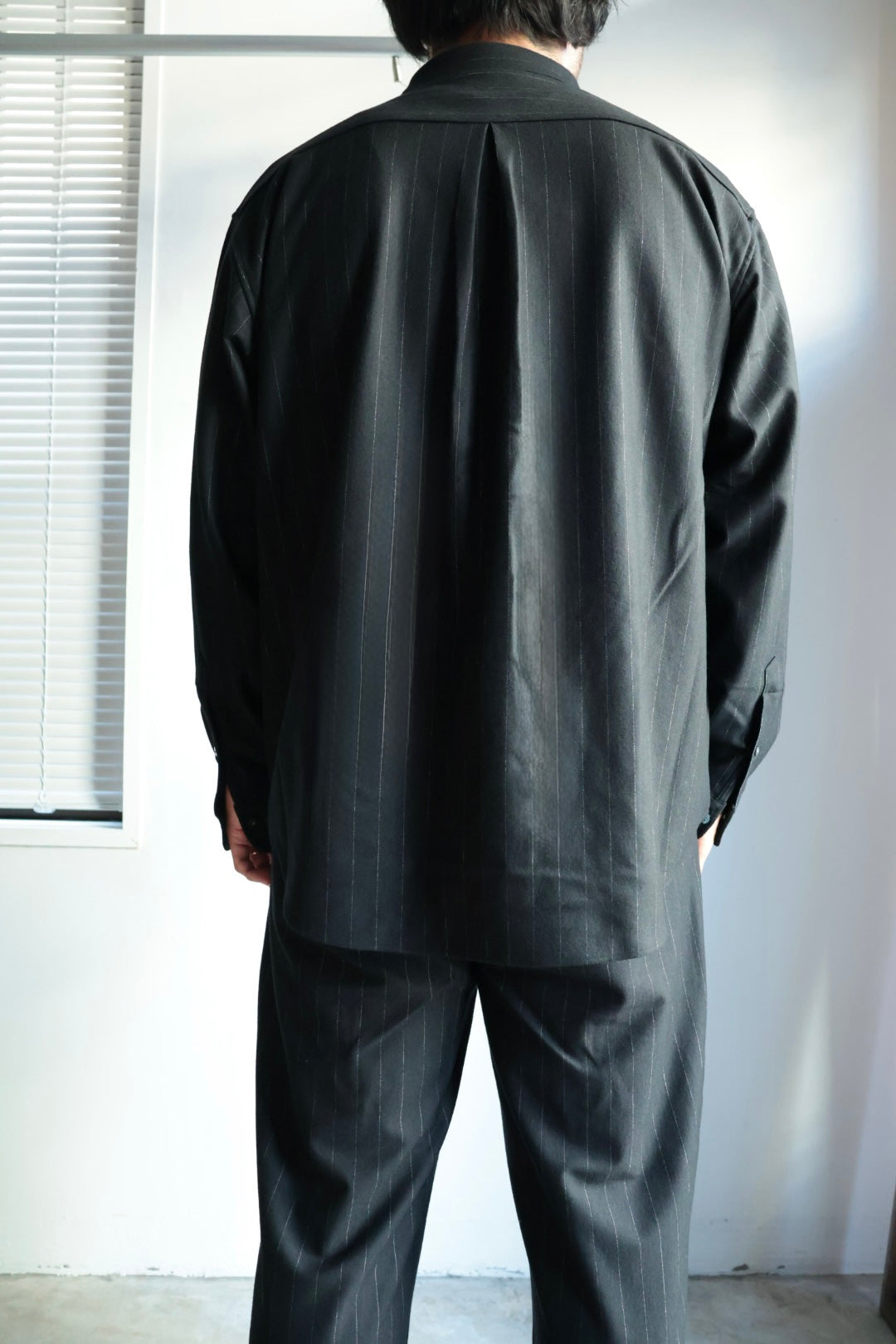 【KANEMASA PHIL.】36G Wool Stripe Ideal Shirt