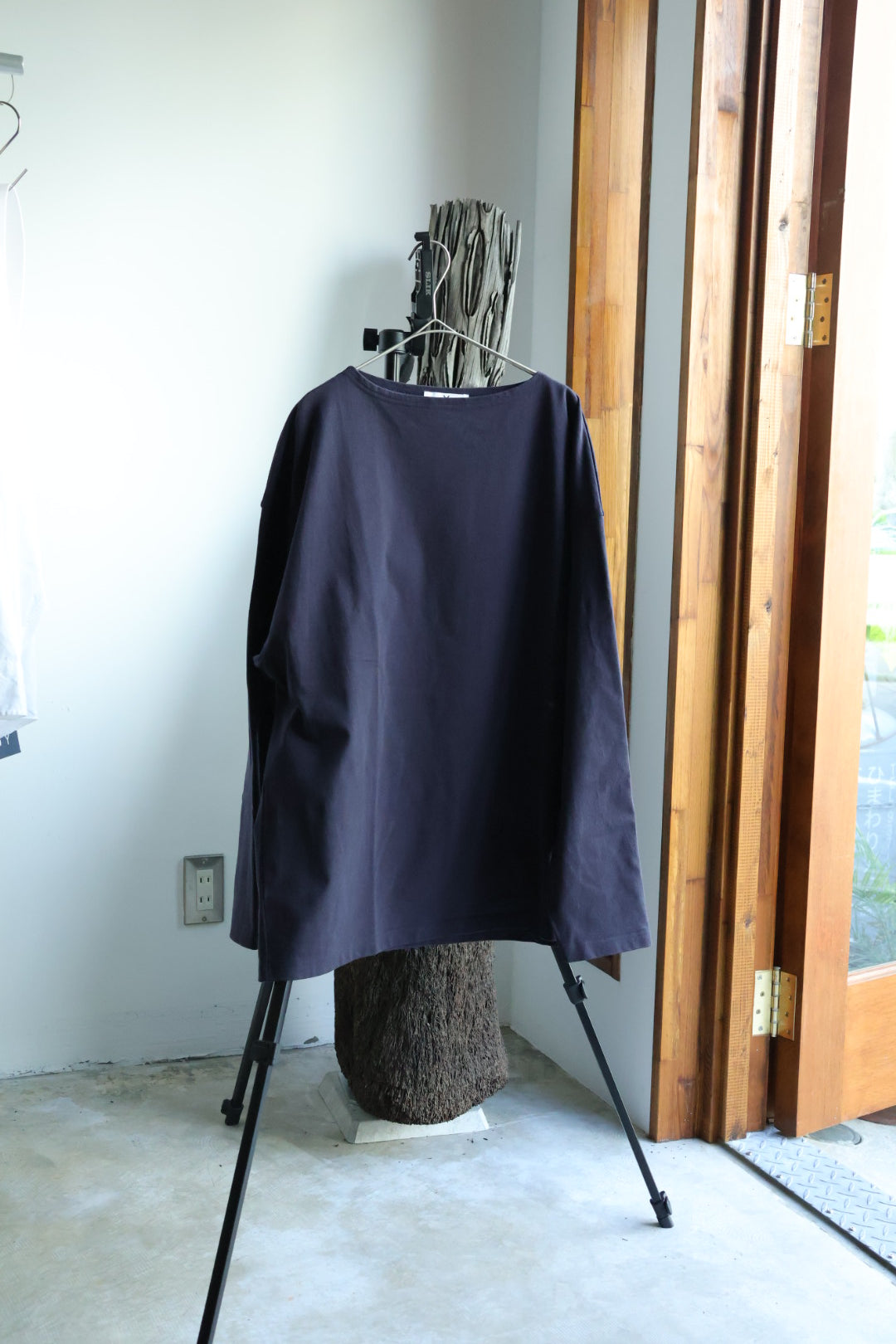 【Y】ORGANIC COTTON JERSEY BOAT NECK P/O