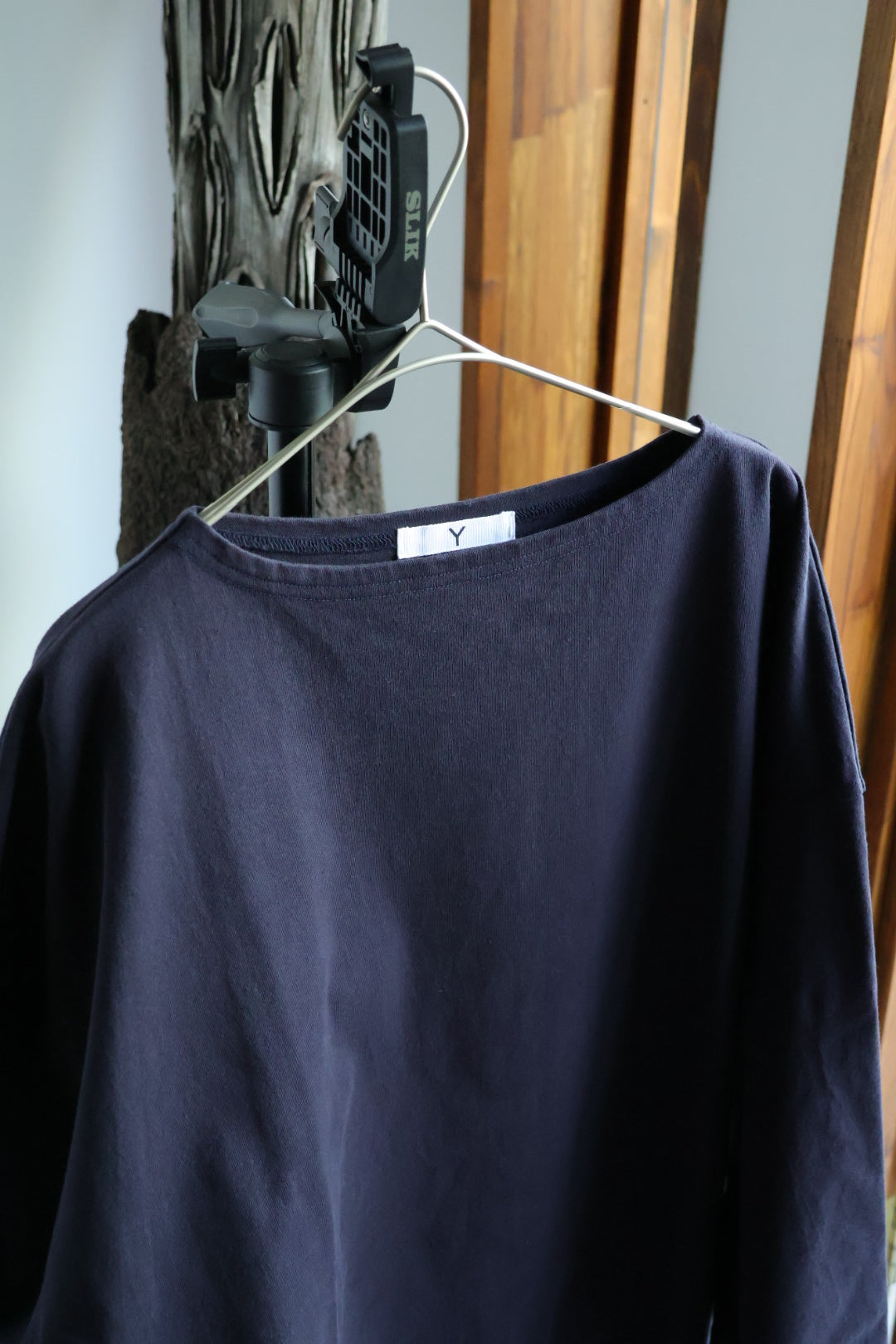 【Y】ORGANIC COTTON JERSEY BOAT NECK P/O