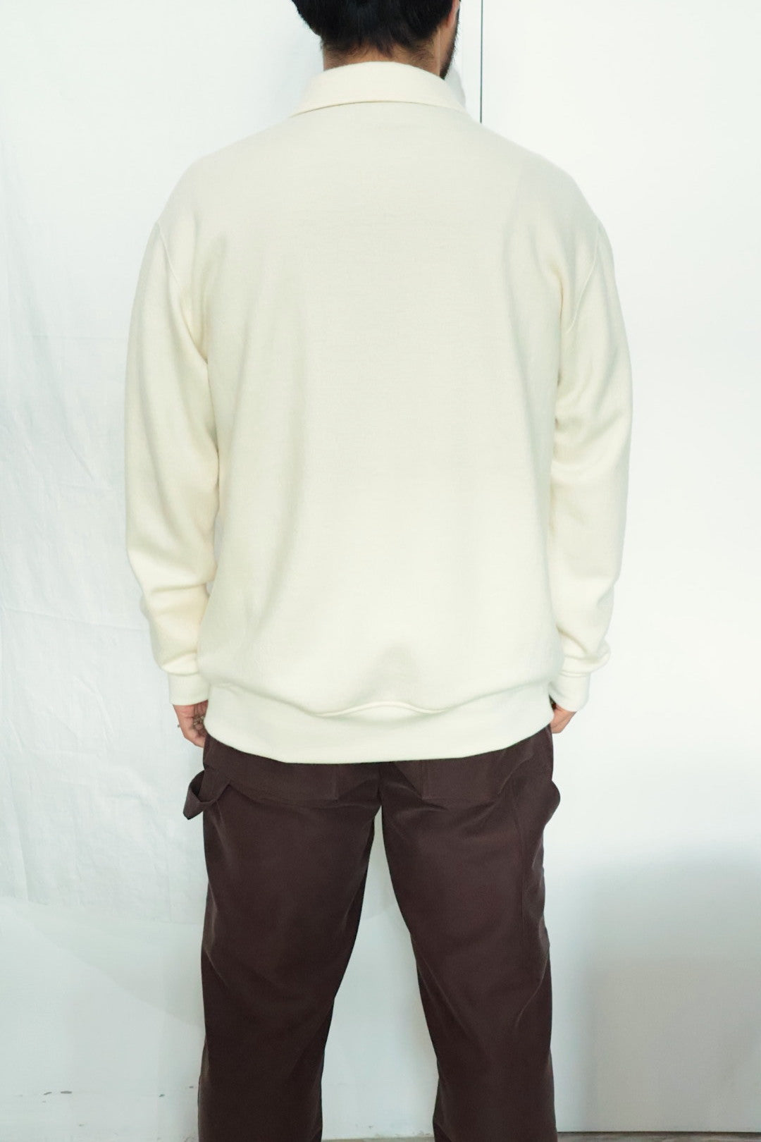 40%off【Cale 】スーパー120s エアウール スウェット ポロ