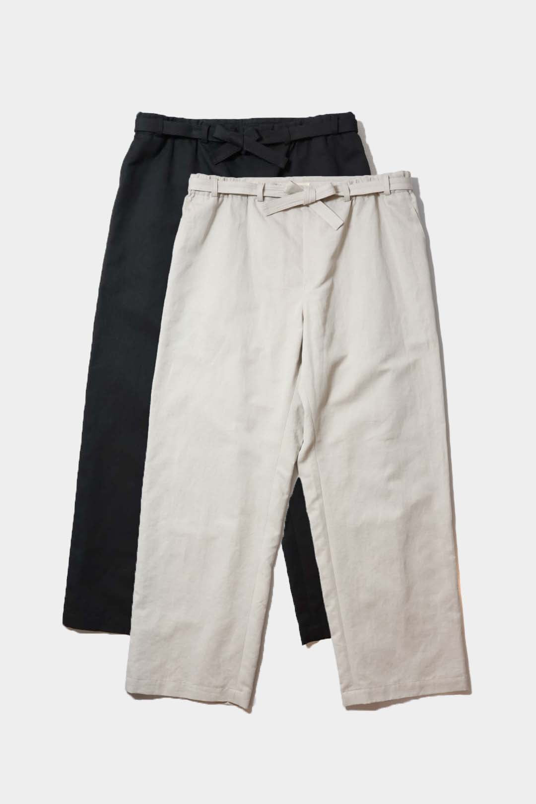 【Cale】COTTON LINEN TWILL EASY TROUSERS