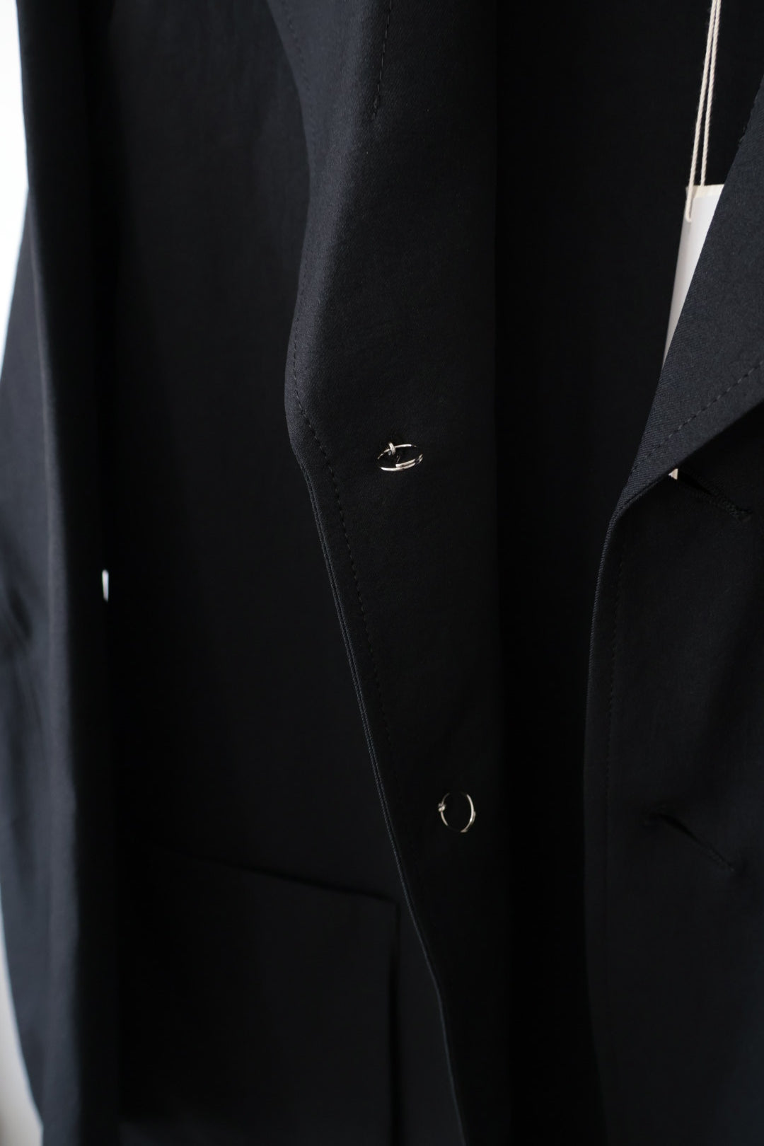 【Cale】WATER TWISTED LINEN JACKET (Blue × Green)