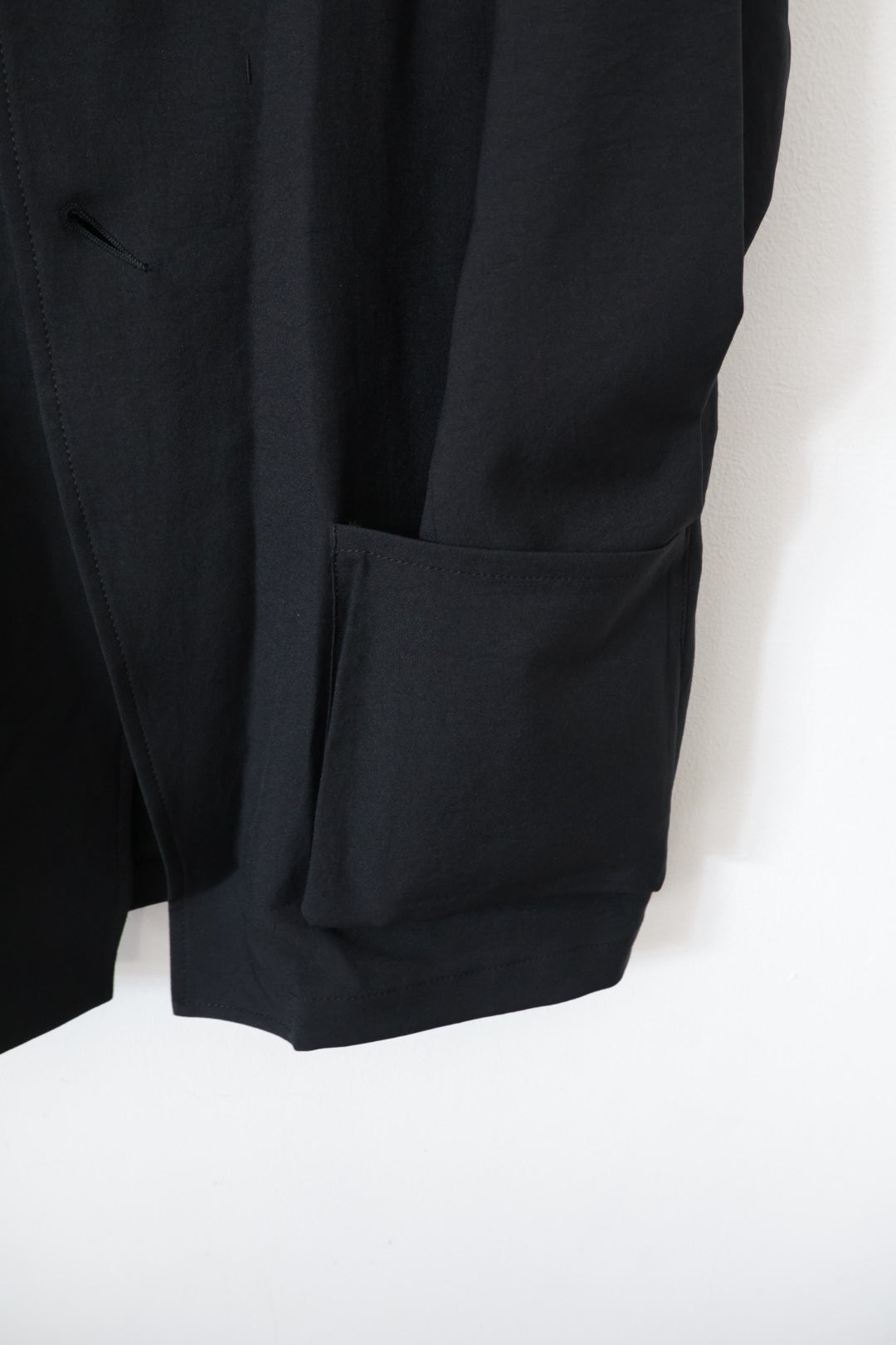 【Cale】WATER TWISTED LINEN JACKET (Blue × Green)