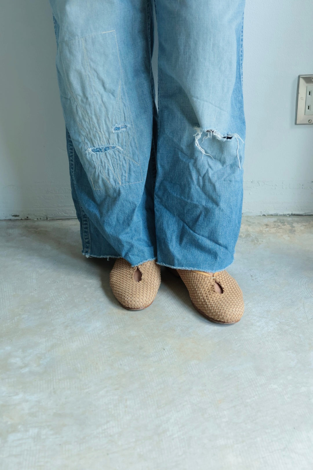【Post Production】Tear Pumps / Mesh Sand Beige