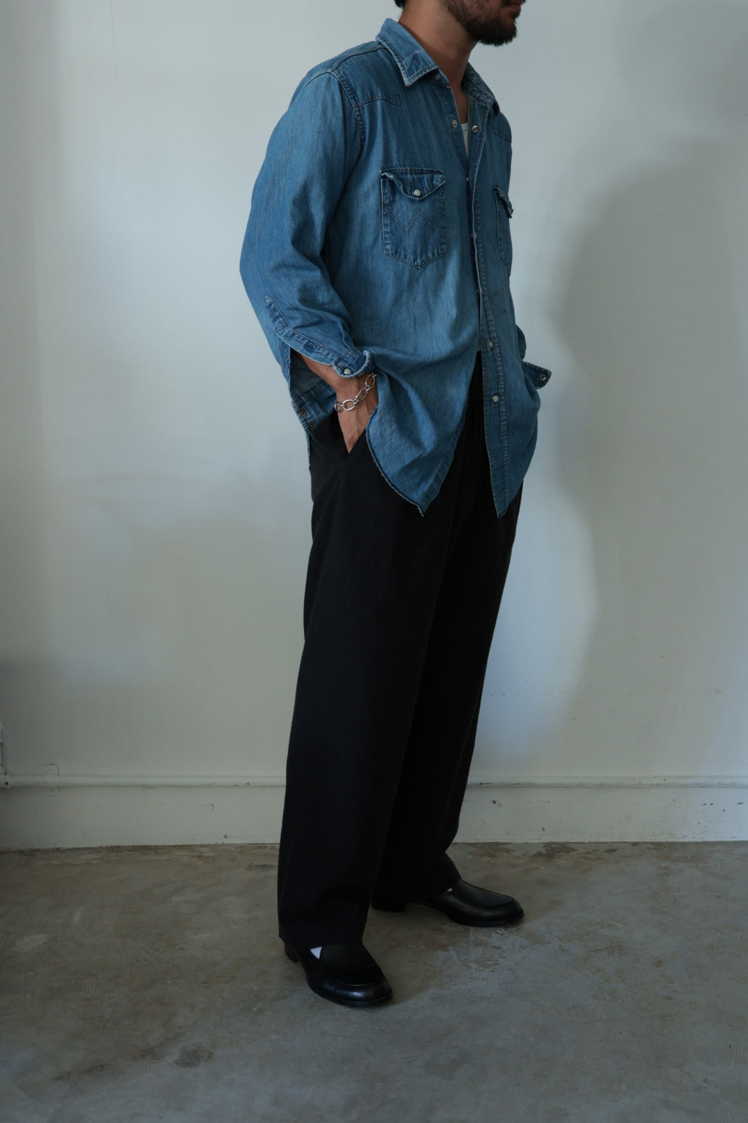 【Cale】 SILK WOOL NIDOM EASY PANTS