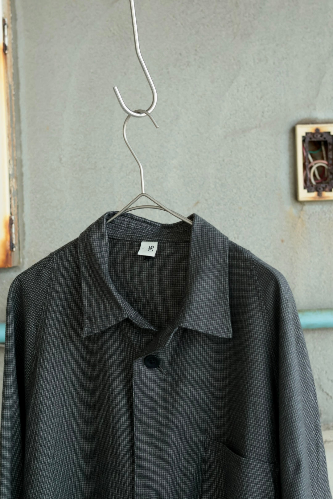 【satou】nemaki wide check shirt