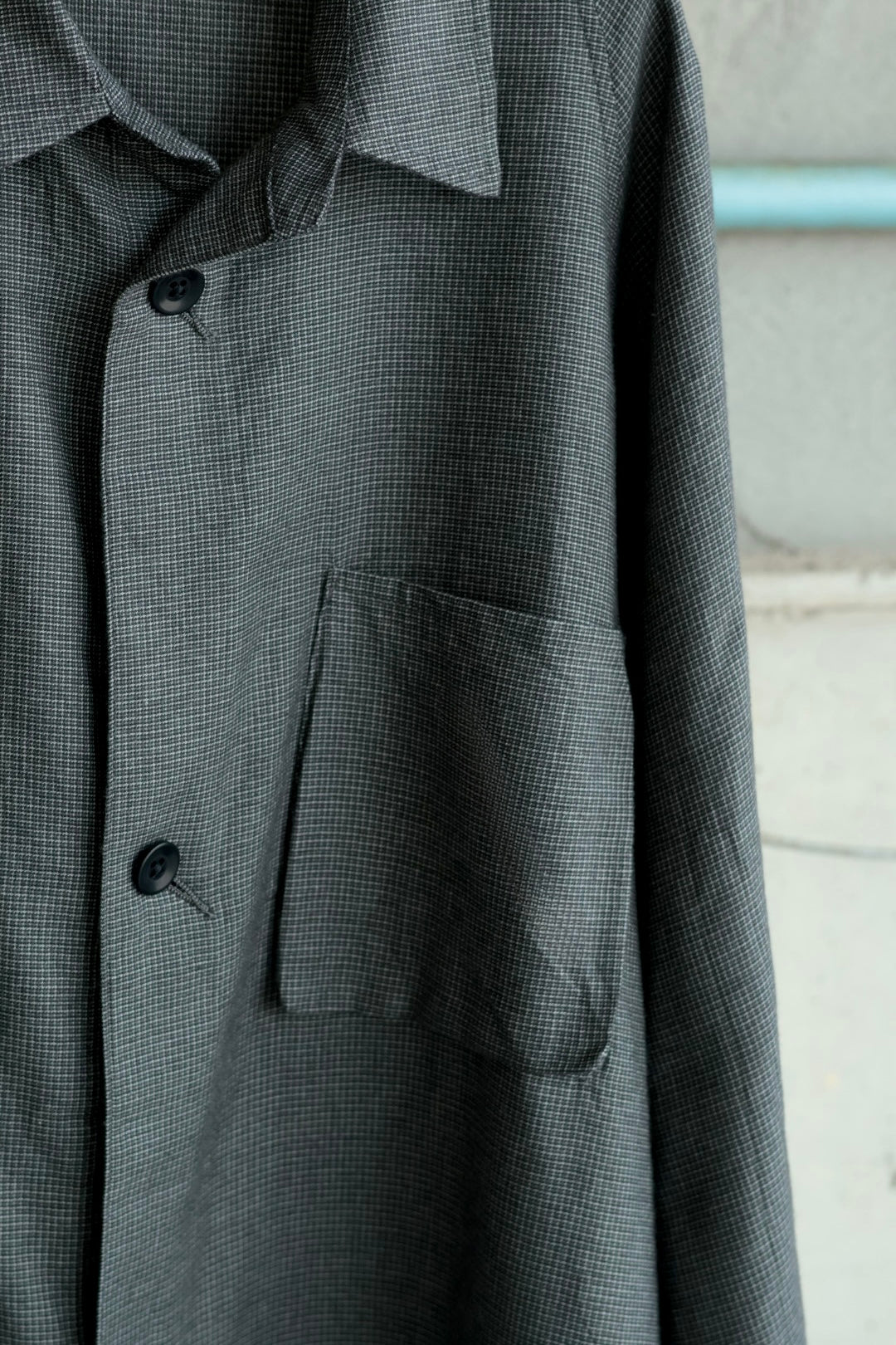 【satou】nemaki wide check shirt