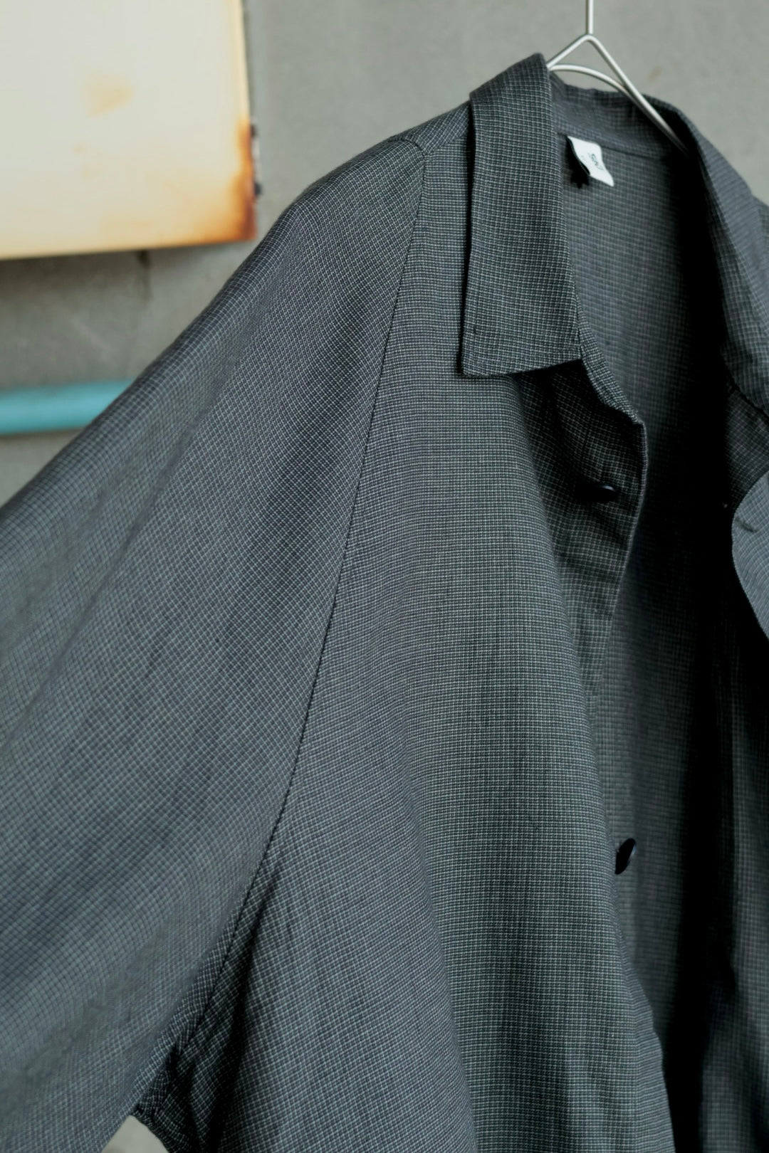 【satou】nemaki wide check shirt