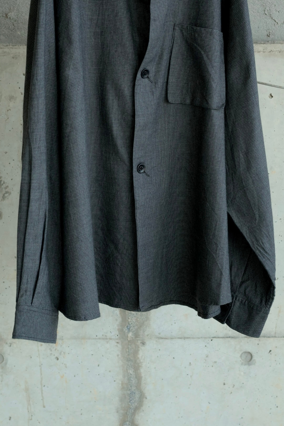 【satou】nemaki wide check shirt