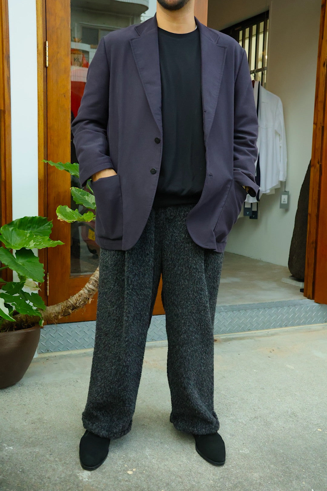 【Urig】ALPACA SHAGGY 3TUCK PT HL