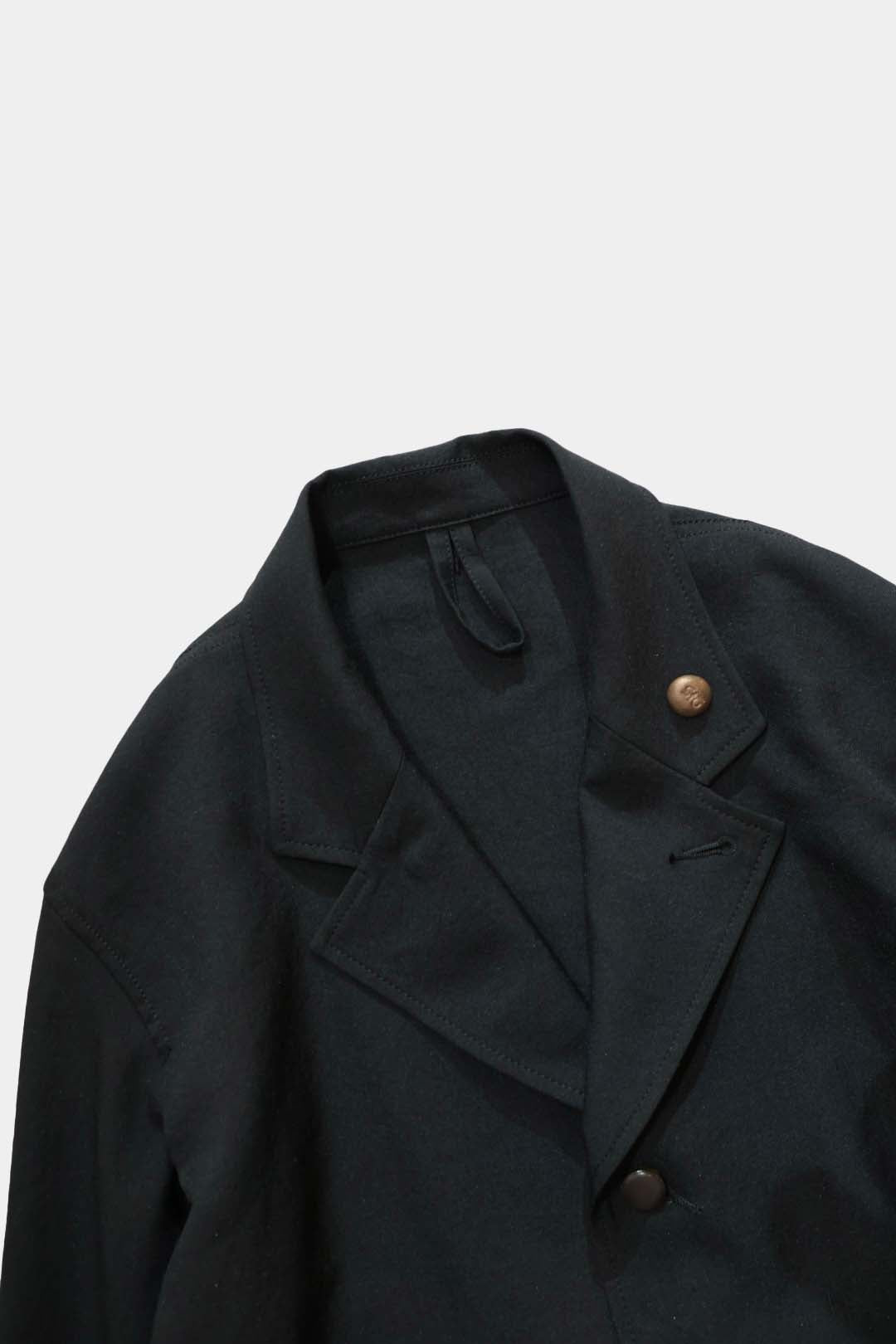【Cale】WATER TWISTED LINEN JACKET (Blue × Green)