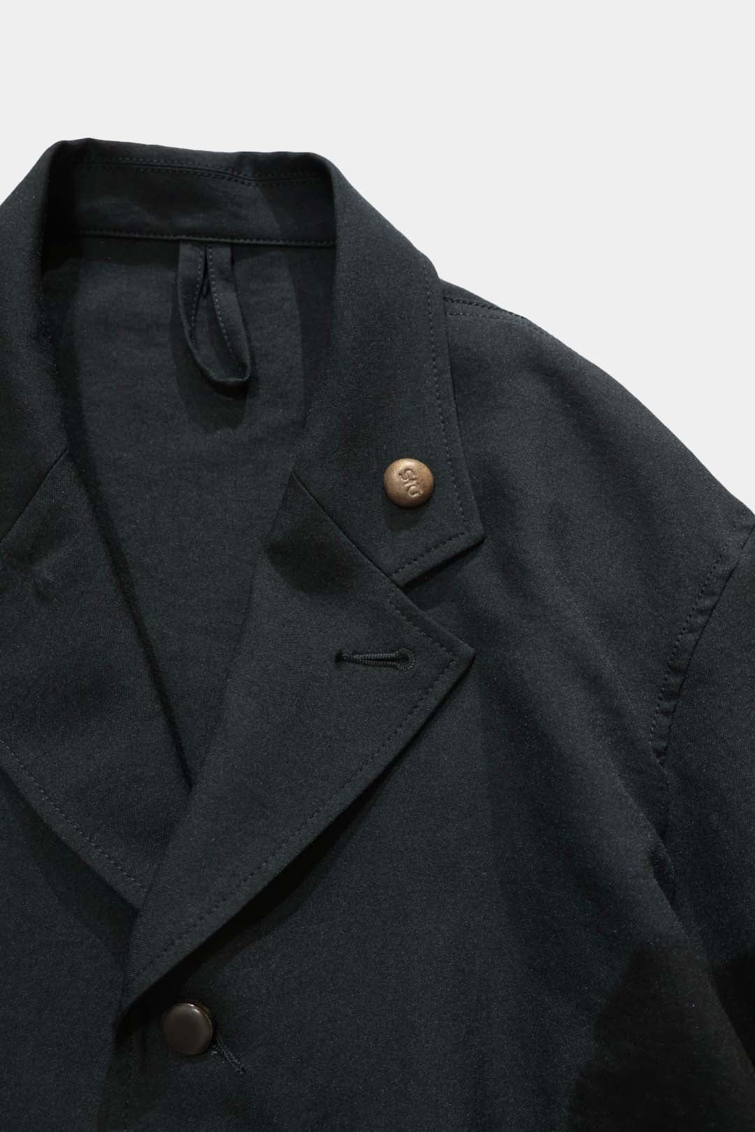 【Cale】WATER TWISTED LINEN JACKET (Blue × Green)