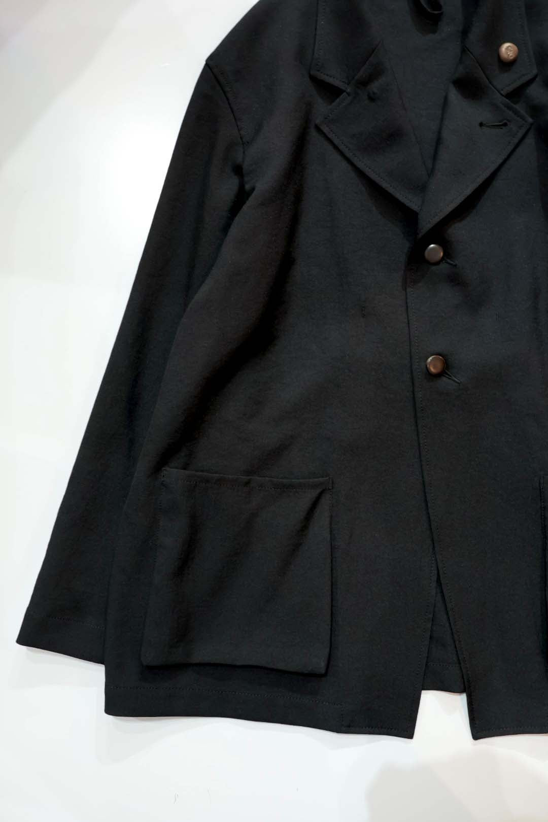 【Cale】WATER TWISTED LINEN JACKET (Blue × Green)