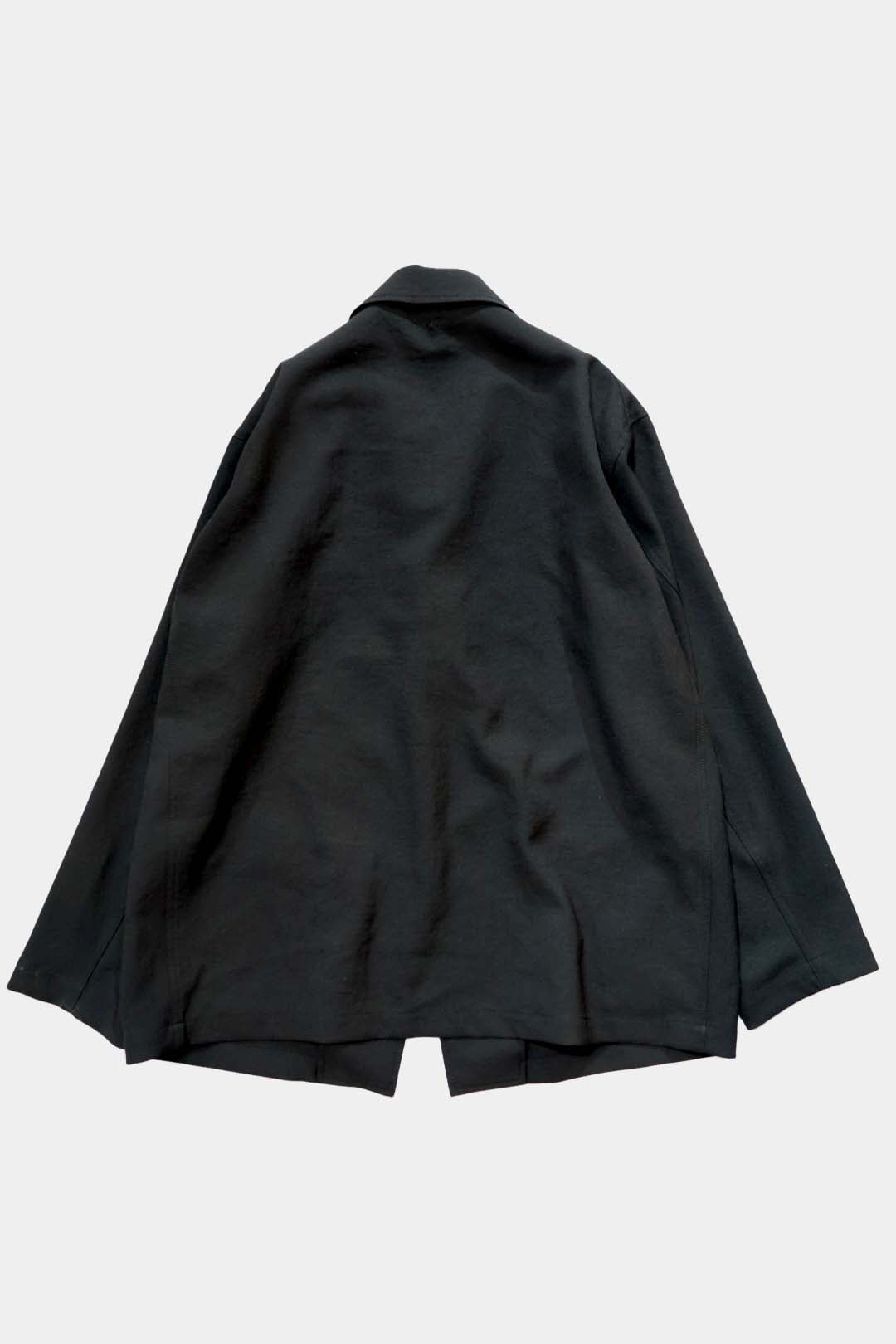 【Cale】WATER TWISTED LINEN JACKET (Blue × Green)