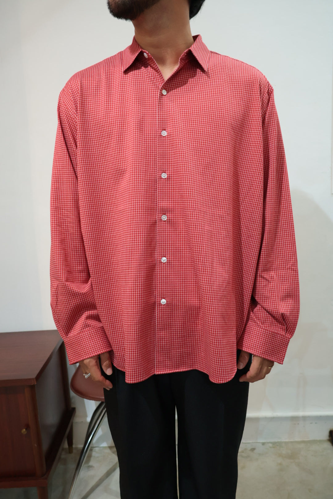 【KANEMASA PHIL.】36G Atmosphere Check Shirt