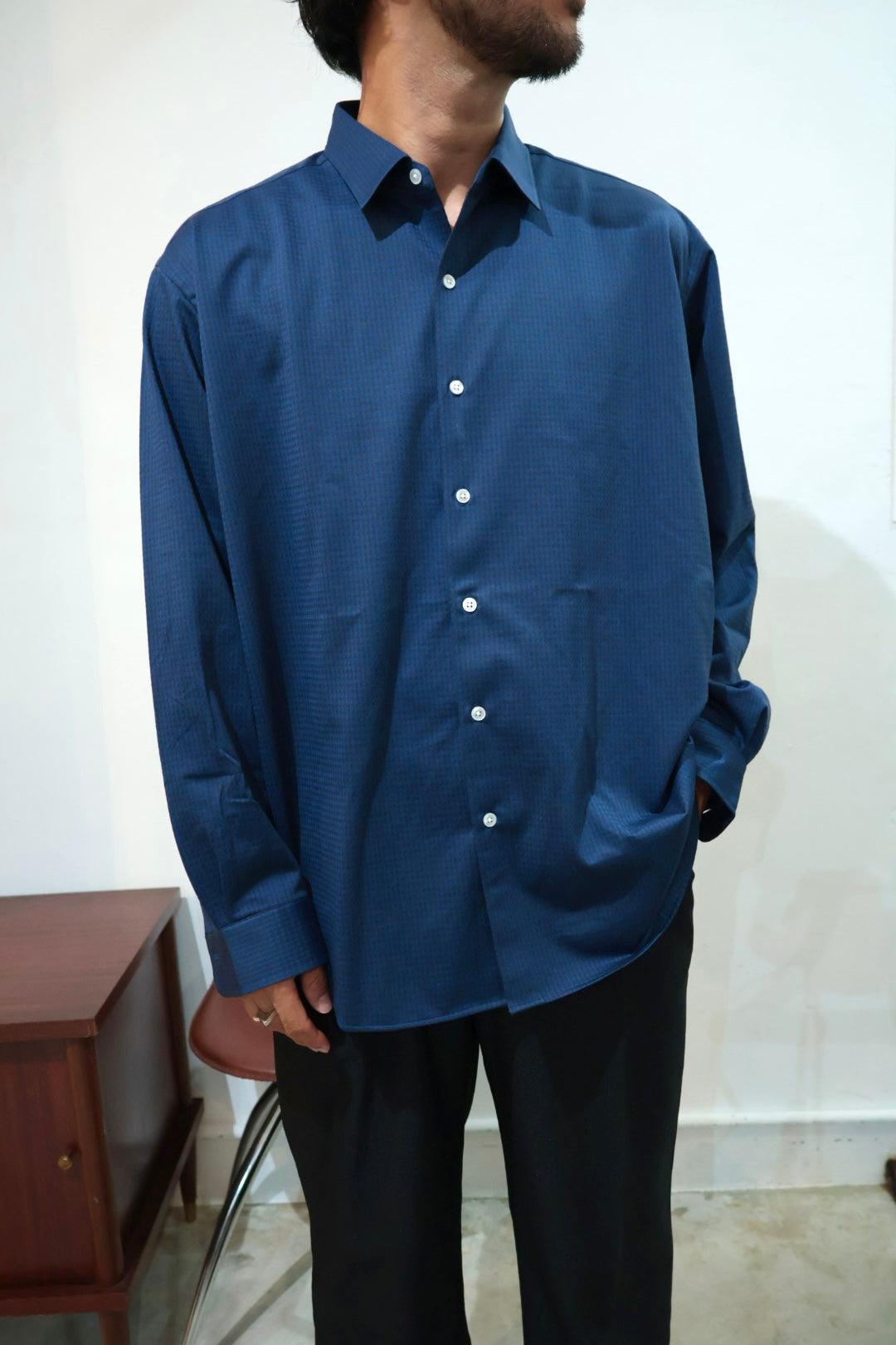 【KANEMASA PHIL.】36G Atmosphere Check Shirt