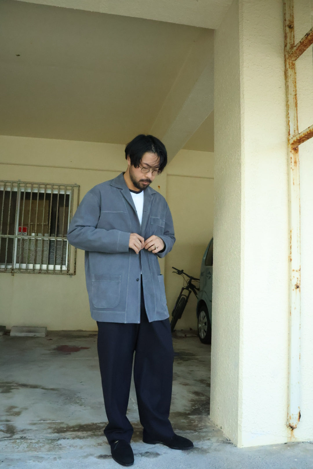 【Cale】SHEEPSKIN SUEDE LIGHT JACKET