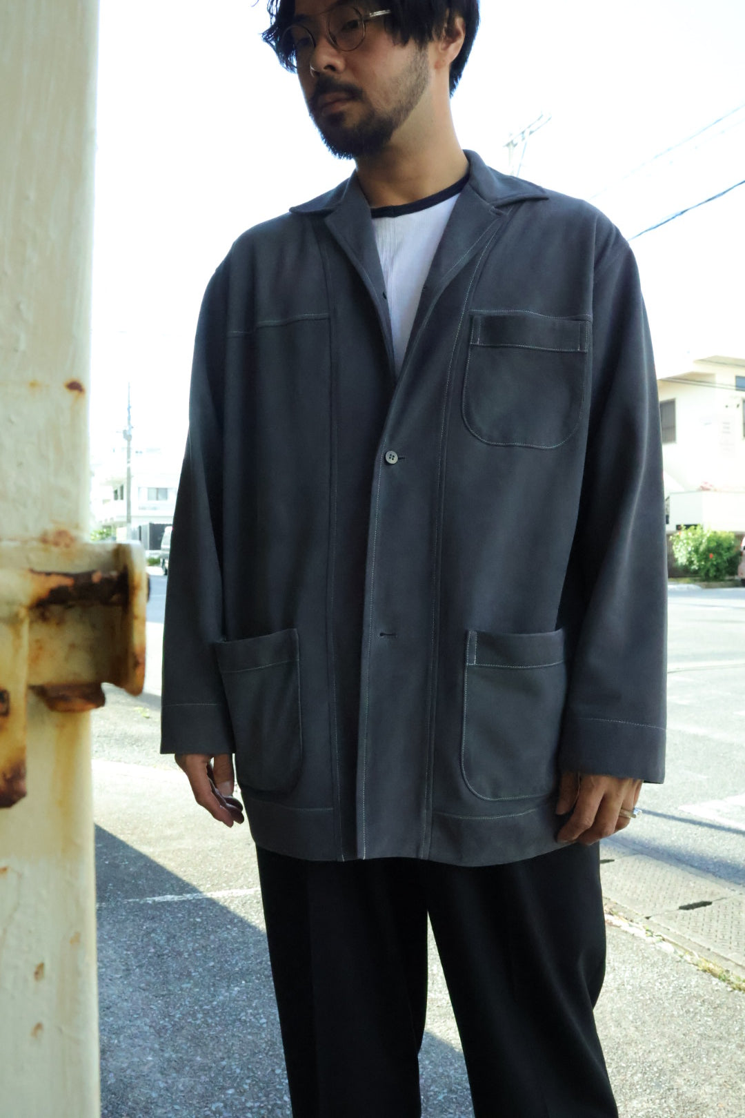 【Cale】SHEEPSKIN SUEDE LIGHT JACKET