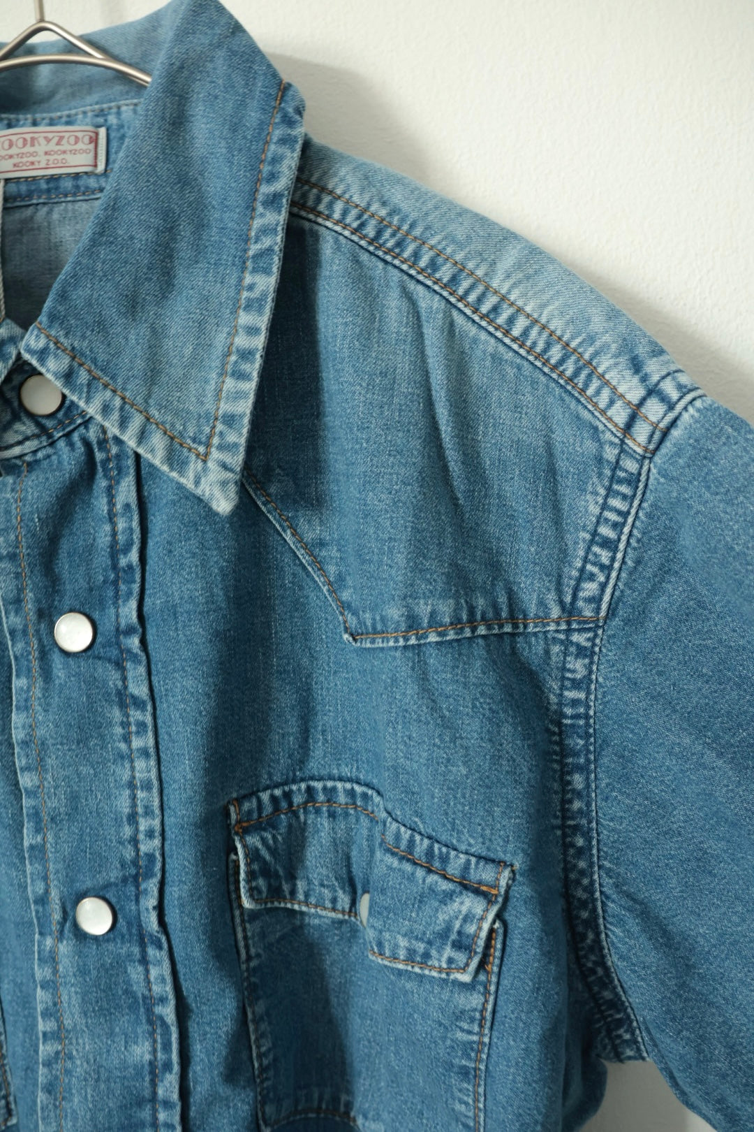 【KOOKY ZOO 】JUVENILE DENIM WESTERN SHIRT