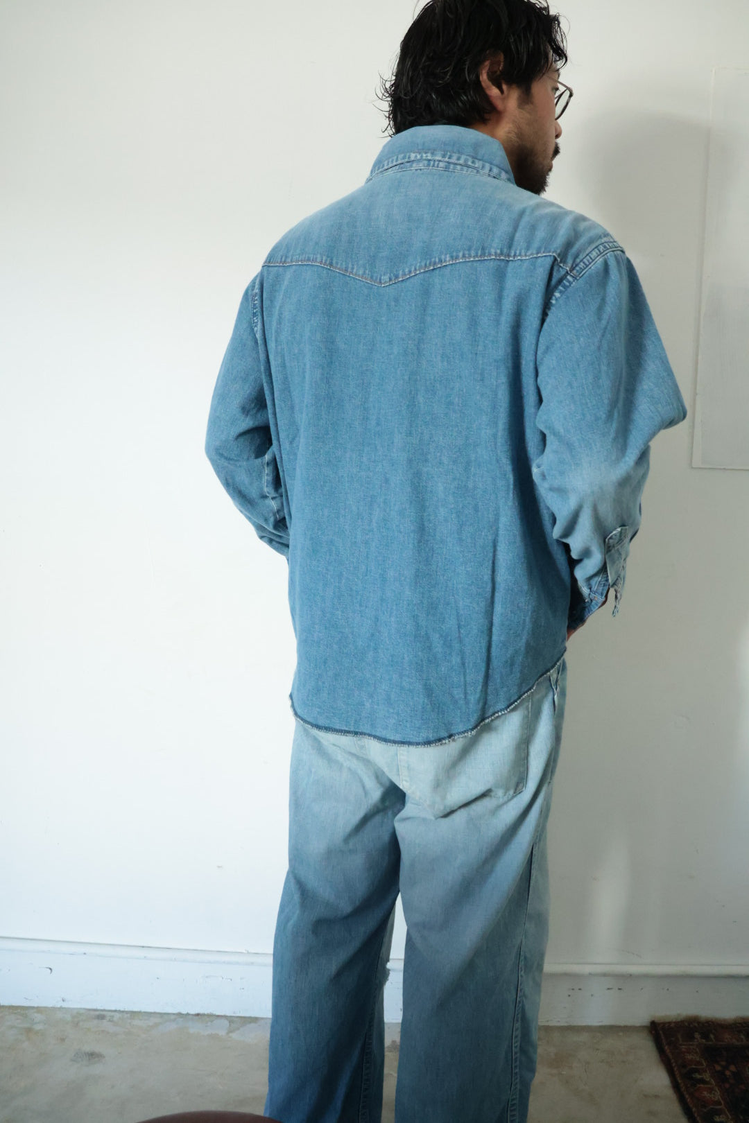 【KOOKY ZOO 】JUVENILE DENIM WESTERN SHIRT