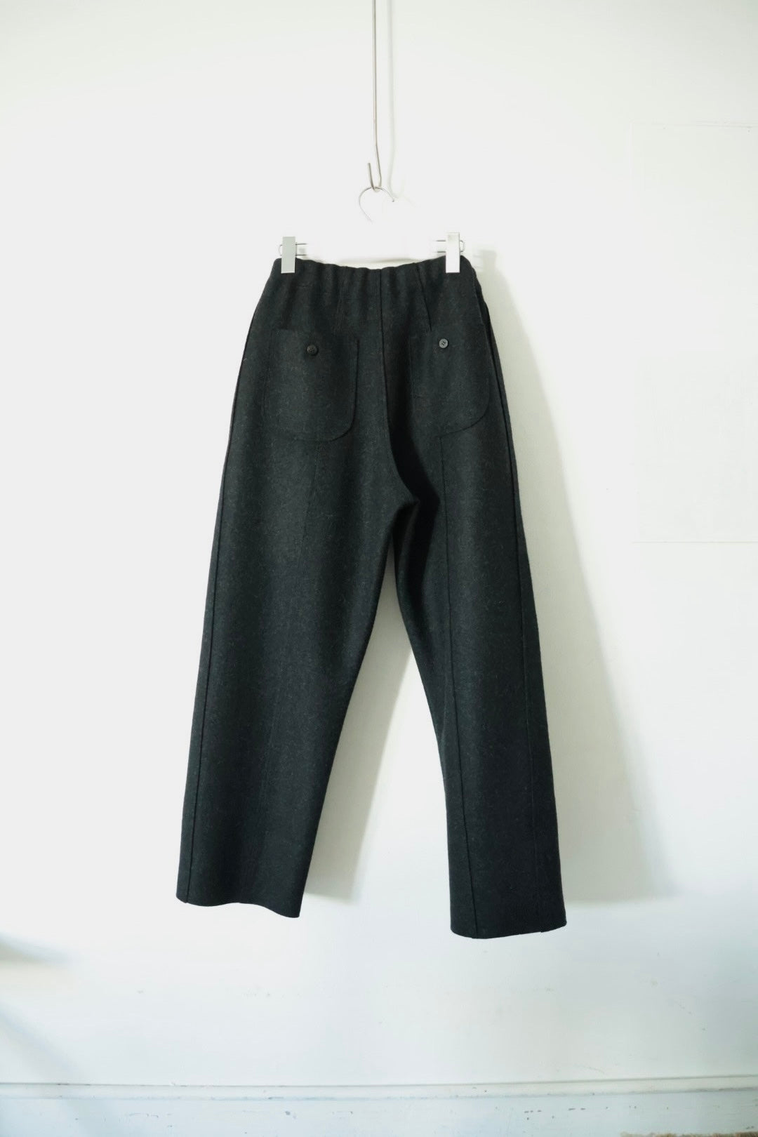 【Cale】WOOL FELT EASY PANTS