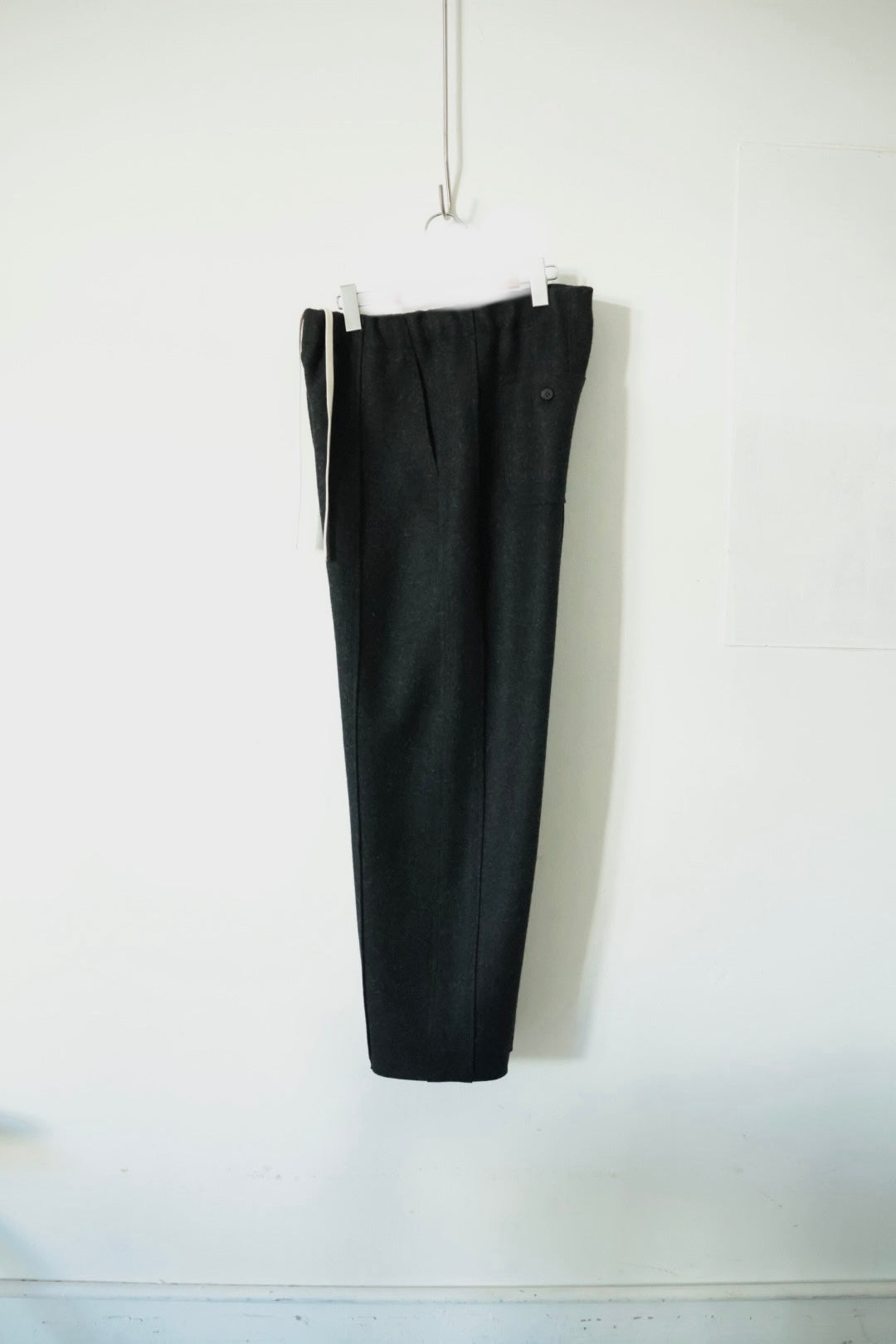 【Cale】WOOL FELT EASY PANTS