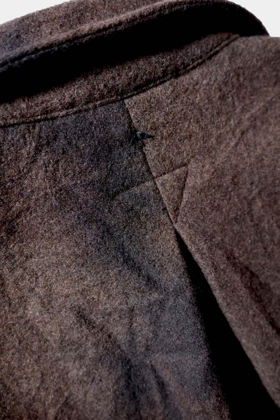 【satou】Half zip melton shirt (sabi)