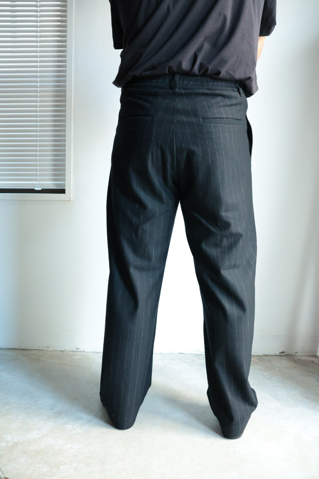 【KANEMASA PHIL.】36G Wool Stripe Trouser