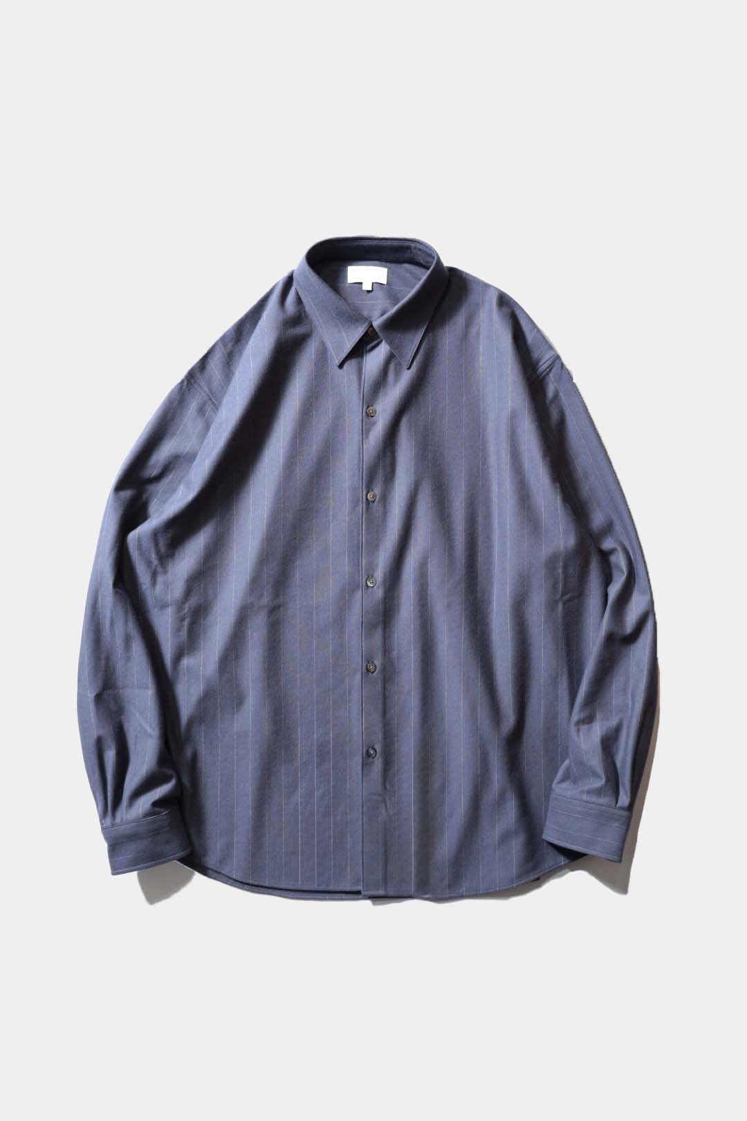 【KANEMASA PHIL.】36G Wool Stripe Ideal Shirt