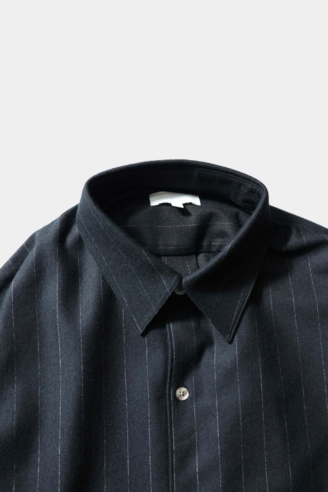 【KANEMASA PHIL.】36G Wool Stripe Ideal Shirt