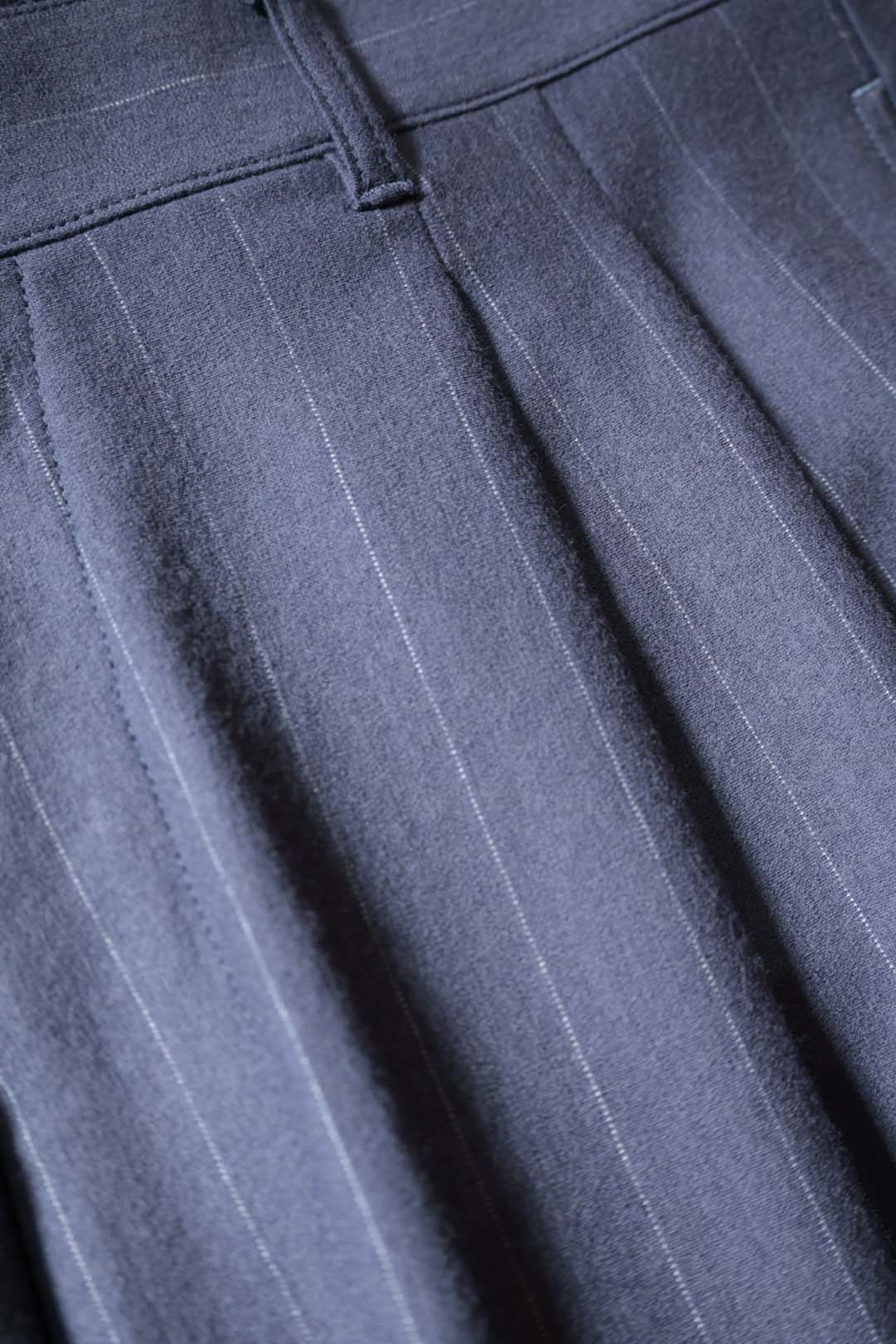 【KANEMASA PHIL.】36G Wool Stripe Trouser