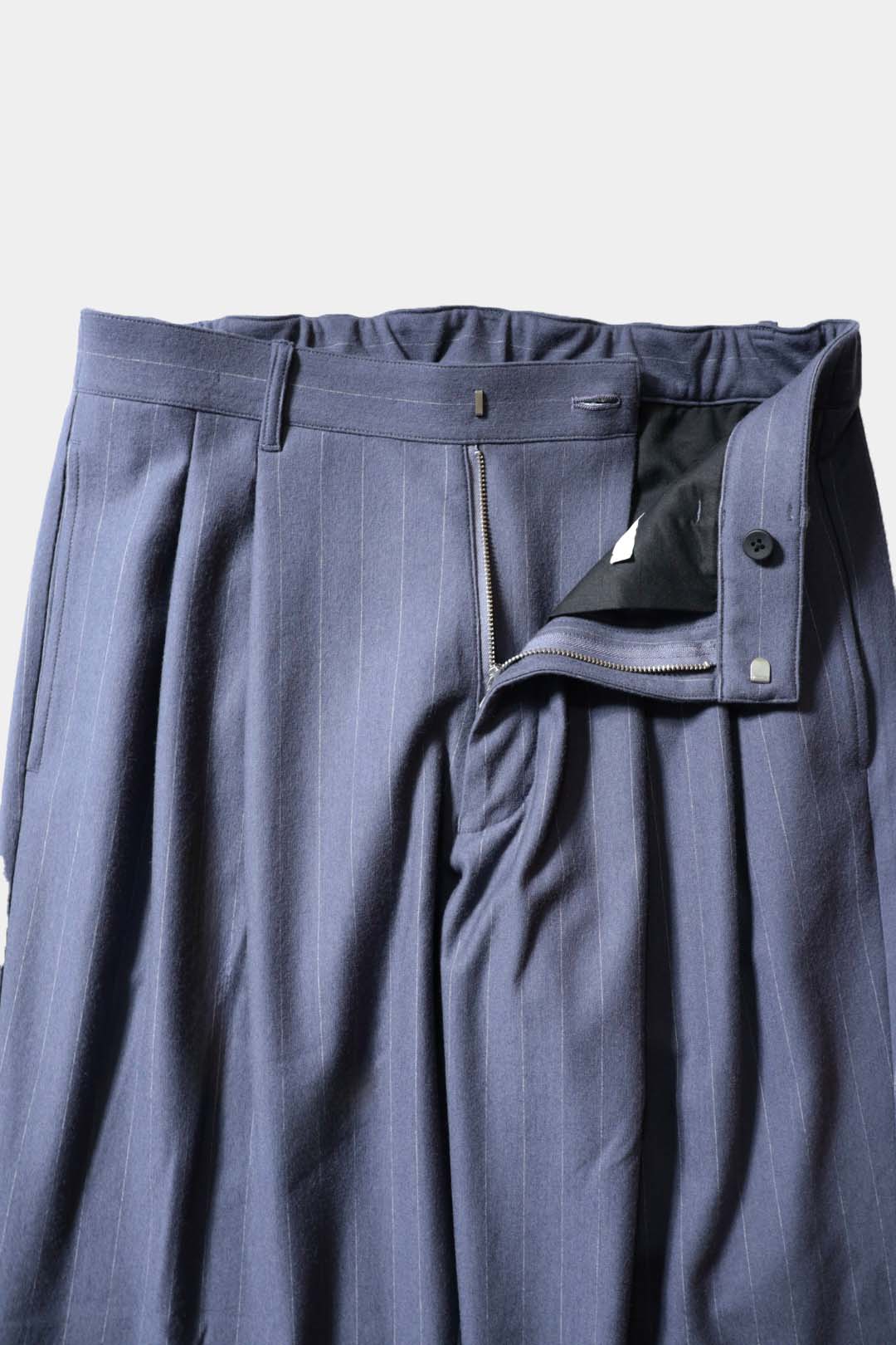 【KANEMASA PHIL.】36G Wool Stripe Trouser