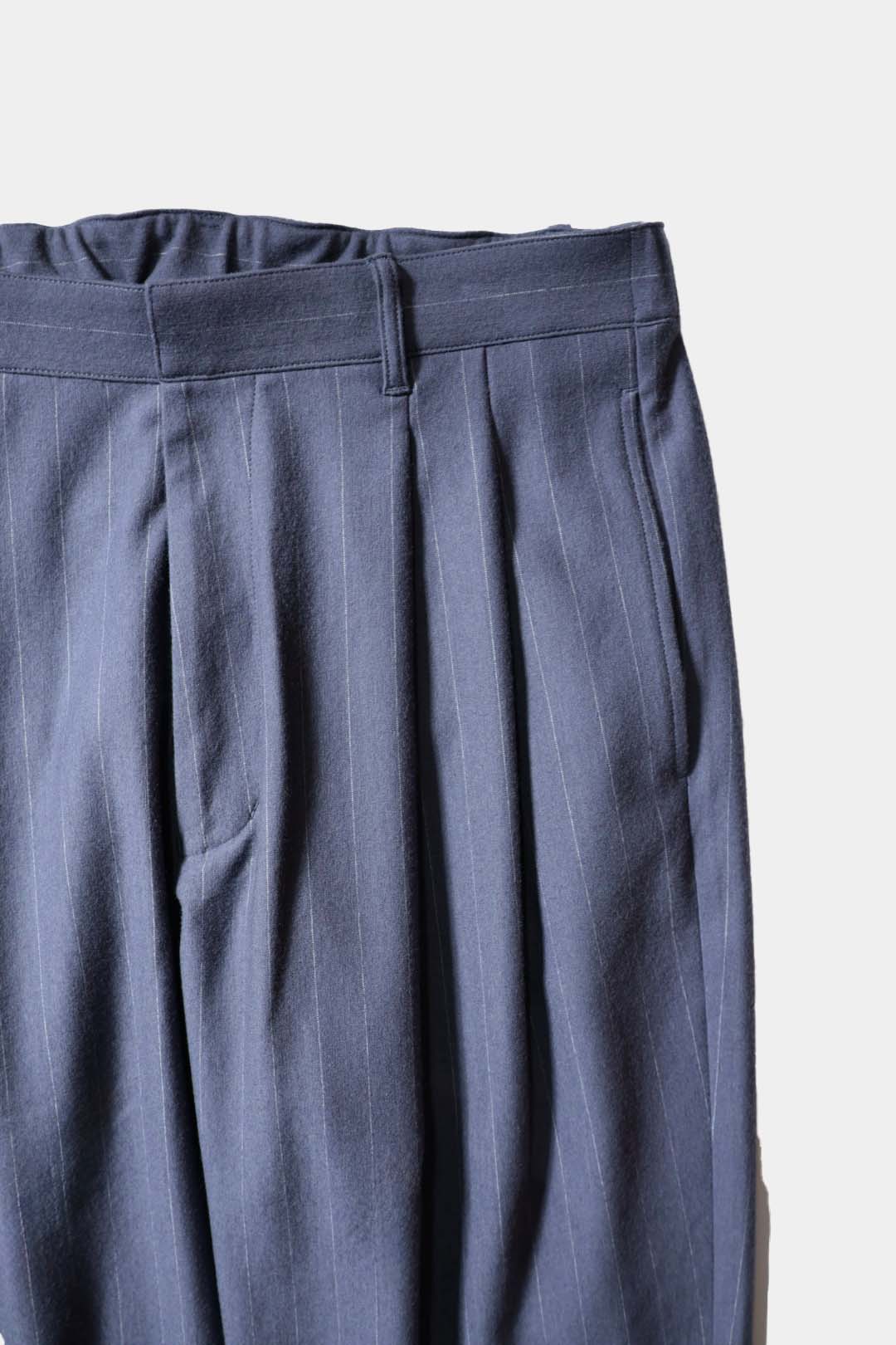 【KANEMASA PHIL.】36G Wool Stripe Trouser