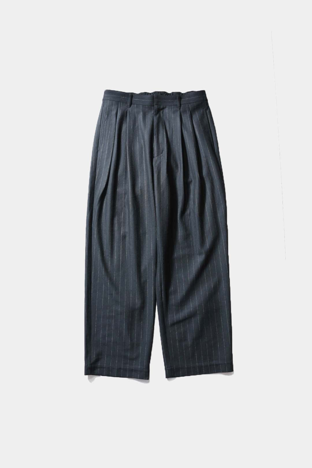 【KANEMASA PHIL.】36G Wool Stripe Trouser