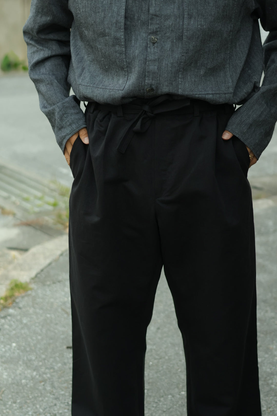 30%OFF【Cale】COTTON LINEN TWILL EASY TROUSERS