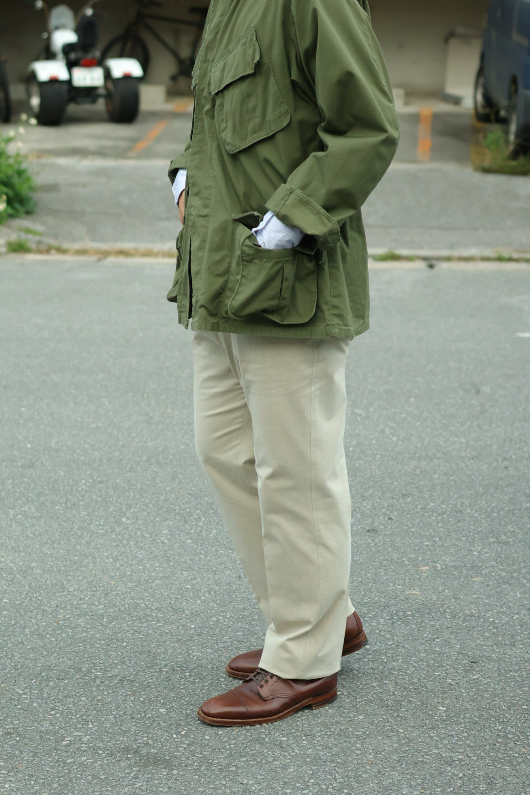 【Cale】 NIDOM CHINO L POCKET TROUSERS