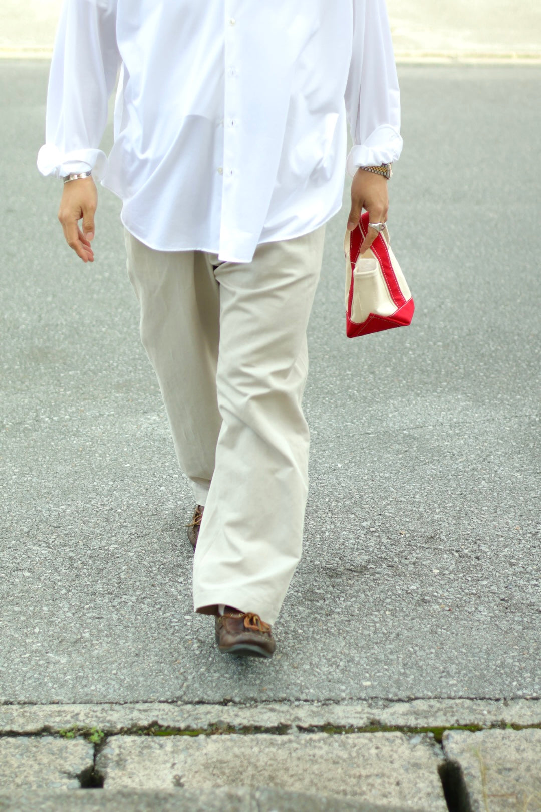 【Cale】COTTON LINEN TWILL EASY TROUSERS