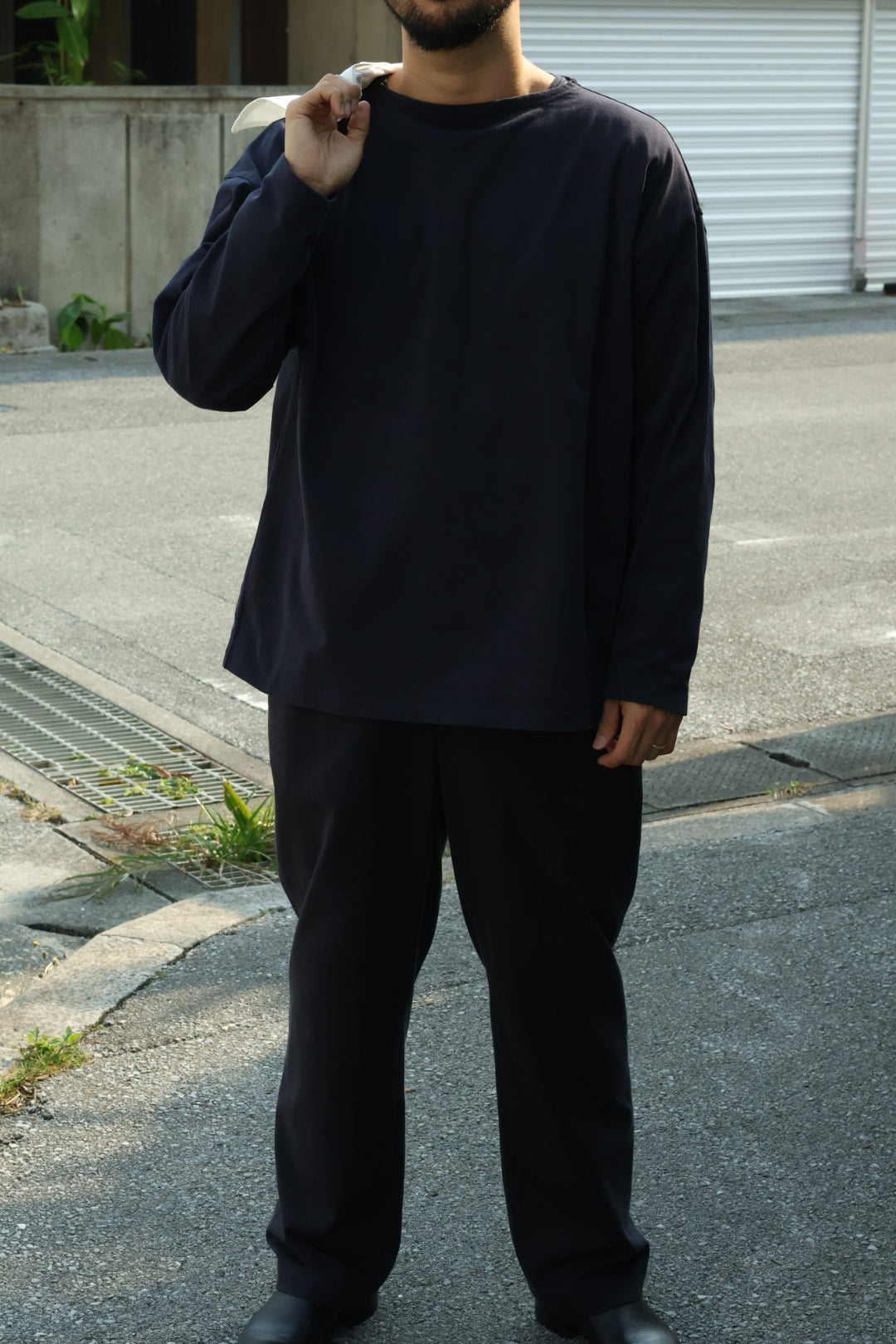 【Y】ORGANIC COTTON JERSEY BOAT NECK P/O