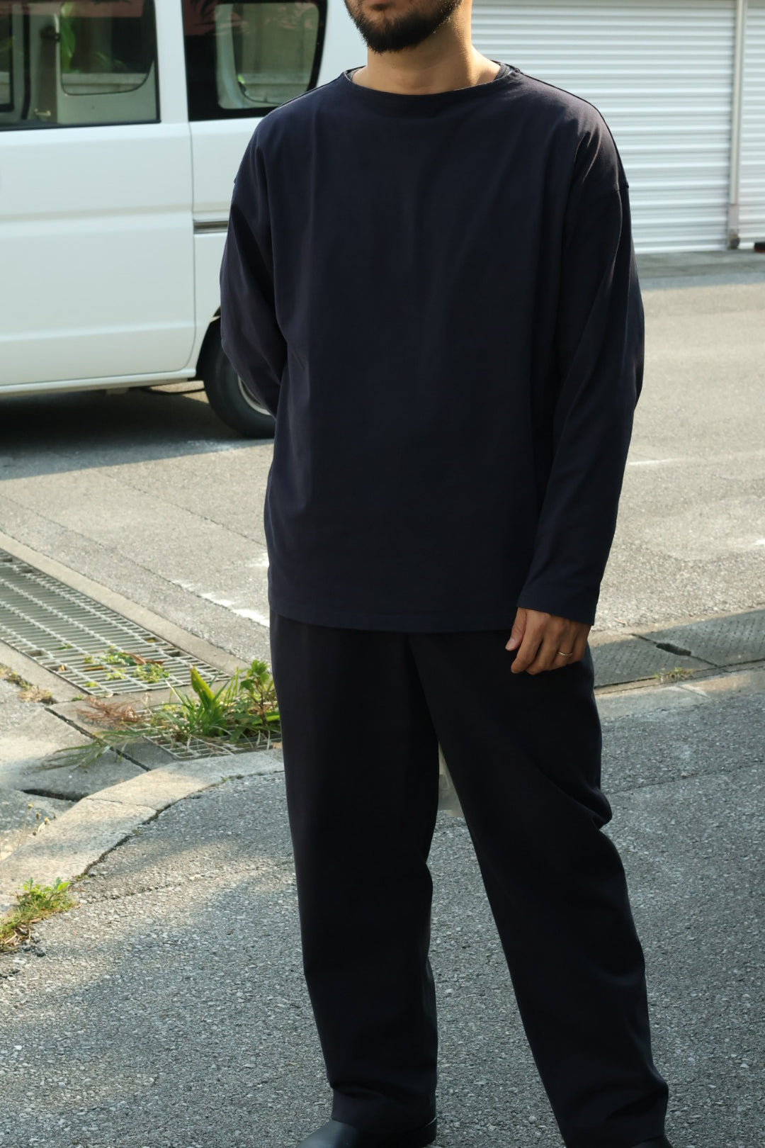 【Y】ORGANIC COTTON JERSEY BOAT NECK P/O