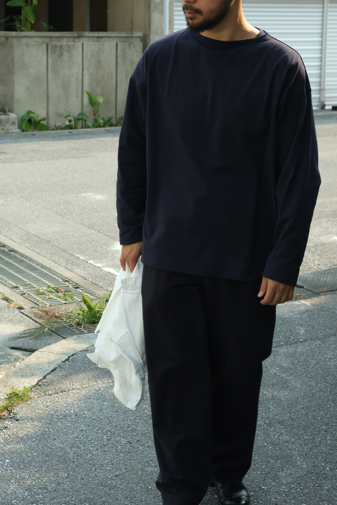 【Y】ORGANIC COTTON JERSEY BOAT NECK P/O