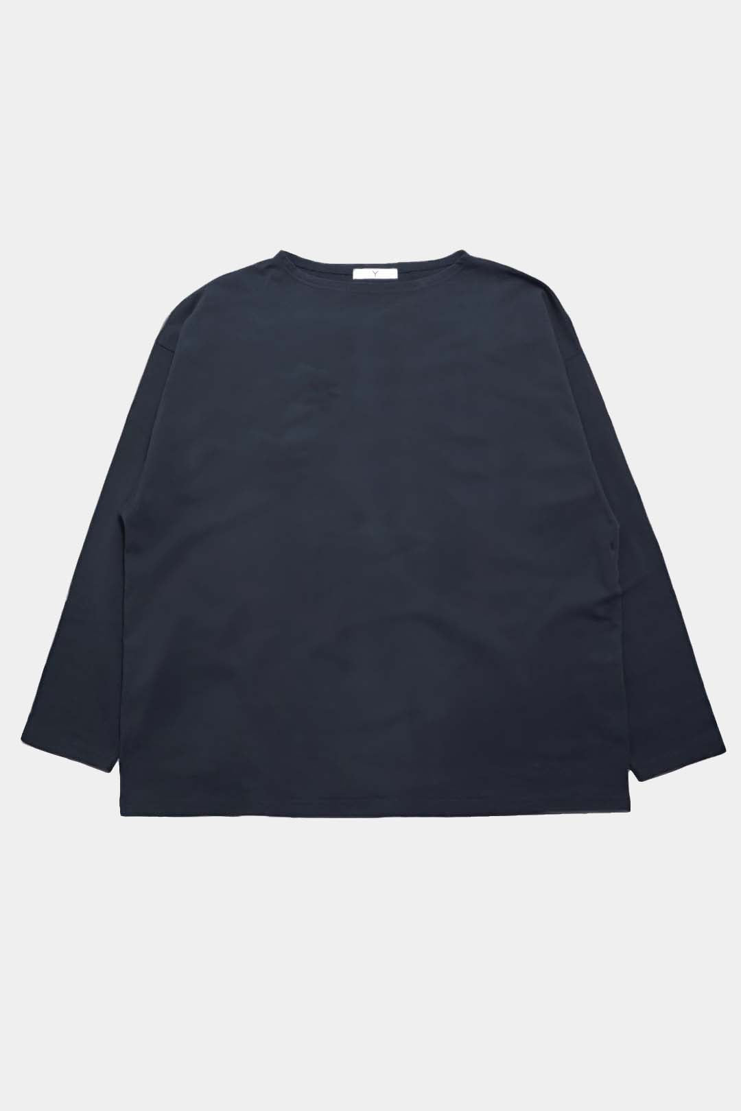 【Y】ORGANIC COTTON JERSEY BOAT NECK P/O