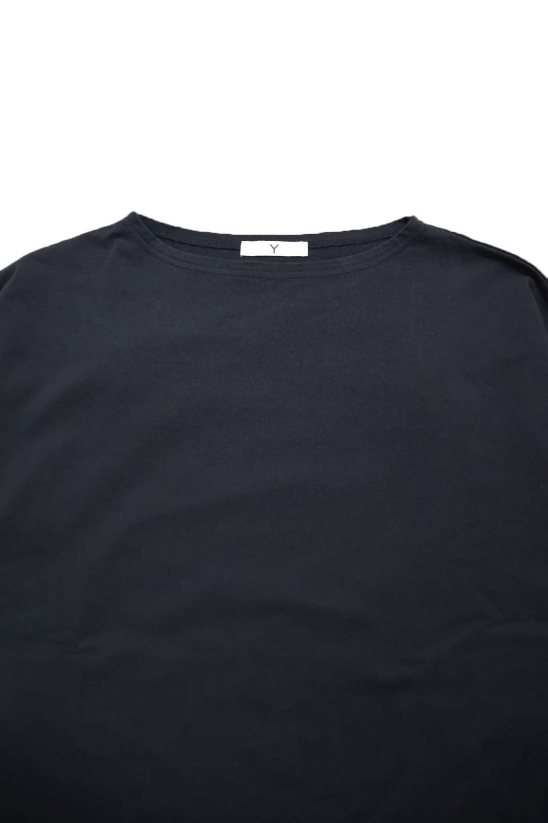 【Y】ORGANIC COTTON JERSEY BOAT NECK P/O