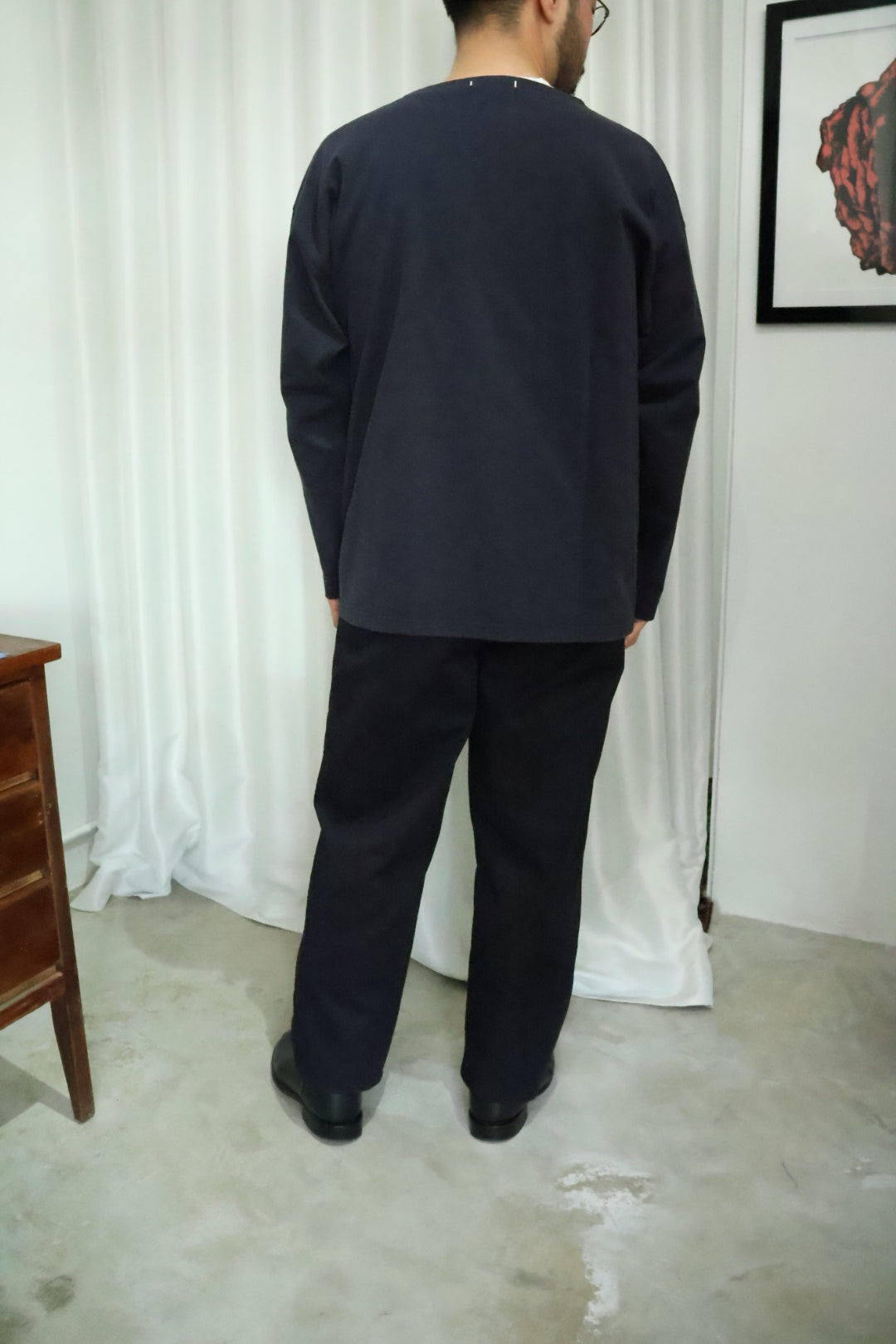 【Y】ORGANIC COTTON JERSEY BOAT NECK P/O