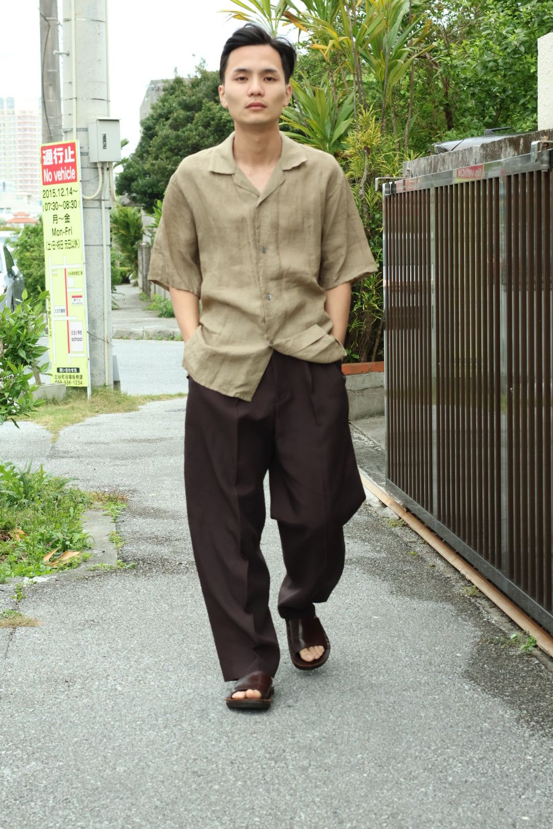 【YLÈVE】TENCEL TWO TUCK TROUSERS