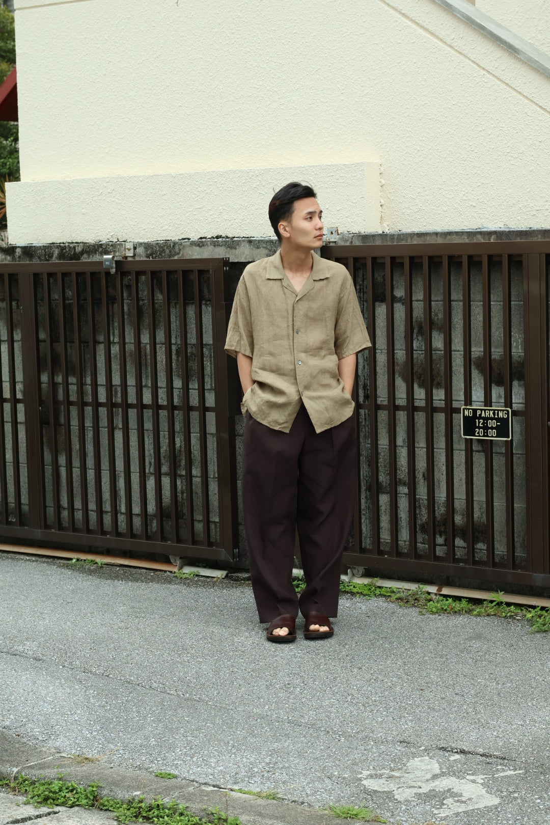 【YLÈVE】TENCEL TWO TUCK TROUSERS