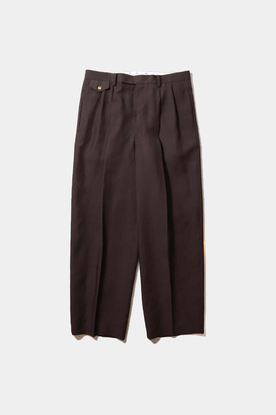 【YLÈVE】TENCEL TWO TUCK TROUSERS