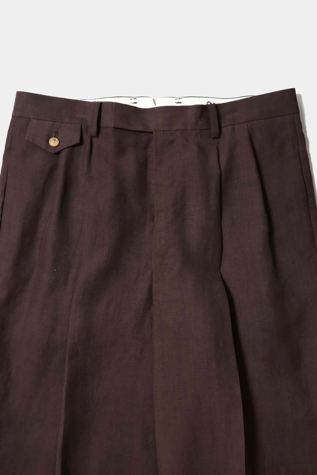 【YLÈVE】TENCEL TWO TUCK TROUSERS