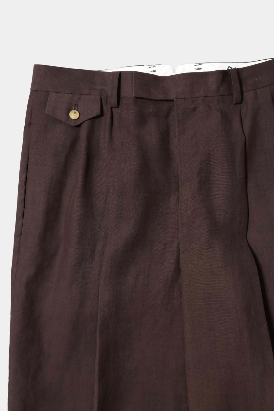 【YLÈVE】TENCEL TWO TUCK TROUSERS