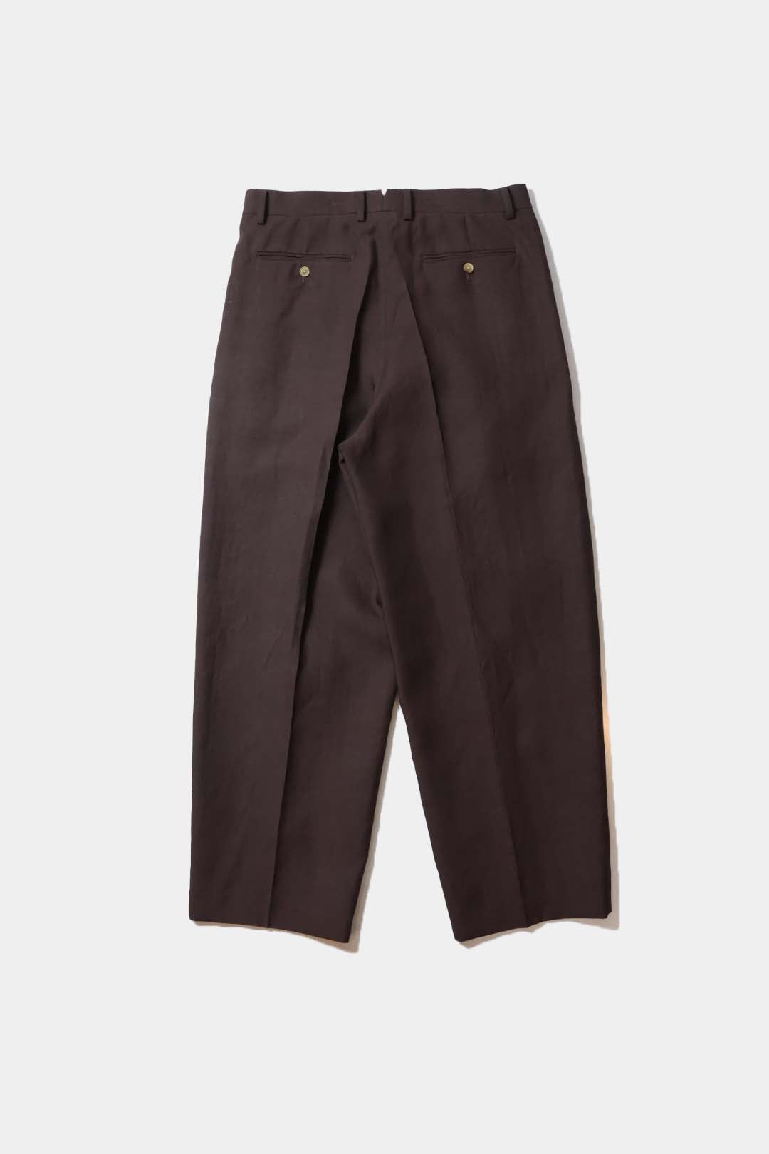 【YLÈVE】TENCEL TWO TUCK TROUSERS