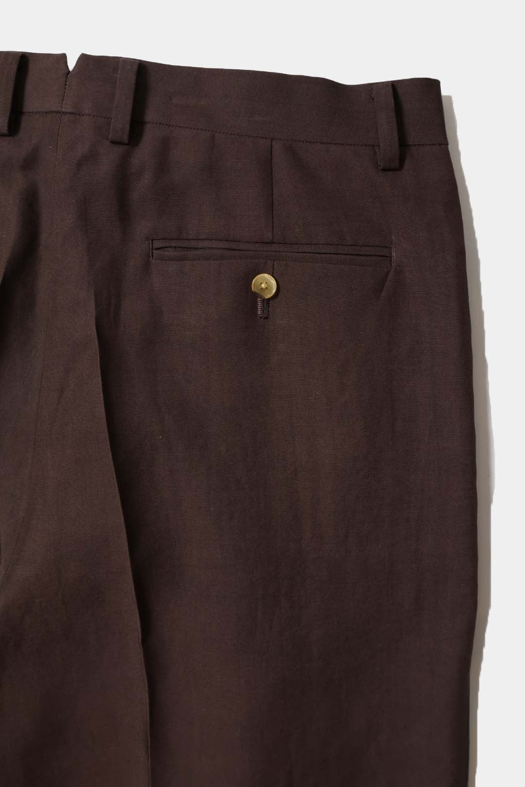 【YLÈVE】TENCEL TWO TUCK TROUSERS